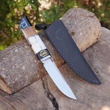 Köse Mehmet Koleksiyonluk ve Hediyelik Bıçak - N690 Çelik - Beşiktaş Taraftar Bıçak - Epoksi Sap