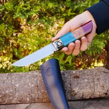 Köse Mehmet Koleksiyonluk ve Hediyelik Bıçak - N690 Çelik - Trabzon Taraftar Bıçak - Epoksi Sap