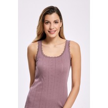 İlke Ilke 6'lı TRANSFERLI,JAKARLI,%100 Pamuk,esnek ve Rahat,geniş Askılı Kadın Atlet