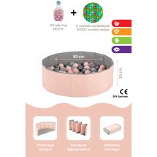 100 Toplu Çocuk Top Havuzu – Güvenli Oyun Alanı -Bebek Oyun Havuzu-Sozzy Minder Hediyeli