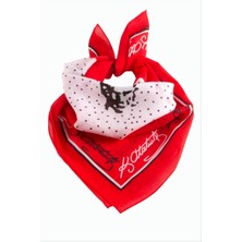 Zero Land Xmpdby Atatürk Imzalı Desenli Bandana 50*50 - Kırmızı