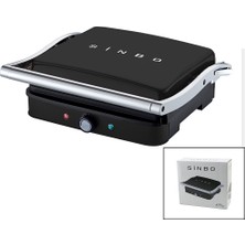 Cekar Store Siyah Izgara ve Tost Makinesi Ayarlanabilir Isı 180 Derece Açılabilir Üst Gövde SSM-2571 (5324)