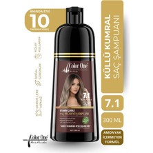 Color One Küllü Kumral (Ash Brown) Saç Pigment Şampuanı 7.1 | 300 ml & Ton Etkisi