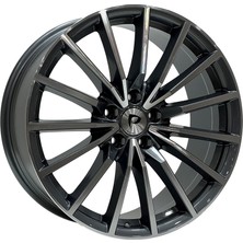 LJA-A5246-01 8.0X18" 5X112 ET42 66.45 Gun Machined 18 Inç Jant Takımı (4 Adet)