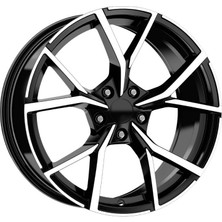 LJA-ADY917-04 7.5X17" 5X112 ET40 57.1 Black Diamond 17 Inç Jant Takımı (4 Adet)