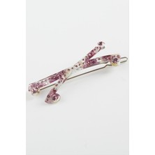 Renklime Çarpı Taşlı Klipsli Toka