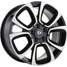 LJA-A5850-05 6.5X16" 5X98 ET47 58.1 Black Machined 16 Inç Jant Takımı (4 Adet)