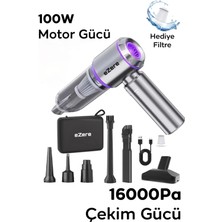 Miaxtreme 17.000PA Güçlü Portatif Vakumlu Kablosuz Üflemeli Mini Araç Süpürgesi