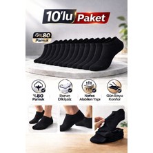 Baff 10'lu Pamuklu Unisex Görünmez Çorap