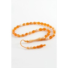 Renklime Zeytin Şekilli Plastik Tesbih 8*11 mm