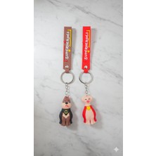 Mavi Concept Köpek Süperman Batman Figürlü Lüx Silikon Anahtarlık – Köpek Figürlü Anahtarlık 1'er Adet