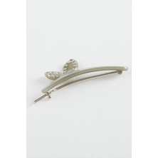 Renklime Kelebek Taşlı Klipsli Toka