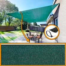 Morilu %95 Gölgeleme - Overloklu Yeşil Gölgelik File - Plastik Kelepçeli Montaja Hazır - Tüm Ölçülerde