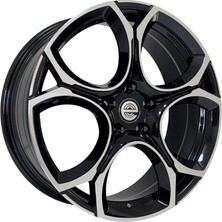 LJA-A034-04 8.0X19" 5X112 ET45 57.1 Black Machined 19 Inç Jant Takımı (4 Adet)