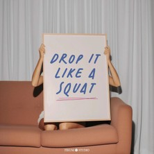 Ninastore Spor Salonu Hayatı Baskılı Duvar Sanatı – Eğlenceli Egzersiz Motivasyon Sözü/ Pozitif Fitness Ev Dek