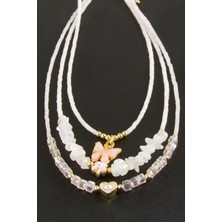 Renklime Miyoki Boncuk Küp Kristal Kolye 1 Adet