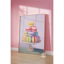 Ninastore Makaron Baskısı/ Coquette Oda Dekorasyonu/ Apartman Estetiği Duvar Sanatı/ Trend Pastel Poster/ Mutf