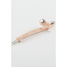 Renklime Yaprak Taşlı Klipsli Toka