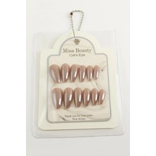 Renklime Mina Beauty Kedi Gözü Takma Tırnak