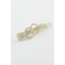 Renklime Halka Taşlı Klipsli Toka