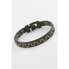 Renklime Labirent Kaliteli Suni Deri Bileklik