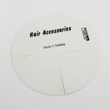 Renklime Yuvarlak Saç Aksesuar Kartı