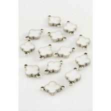 Renklime Çiçek Çift Kulplu Mineli Bileklik ve Kolye Ucu Aparatı 1 Adet