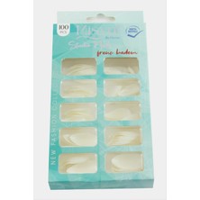 Renklime Misyul Frenç Badem Takma Tırnak 100 Adet