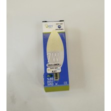 7W E-14 LED Ampul 4000K (Ilık Beyaz) Ycl