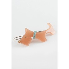 Renklime Köpek Taşlı Pens Toka