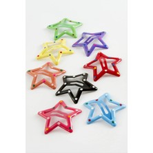 Renklime Benekli Yıldız Çıtçıtlı Toka 1 Adet