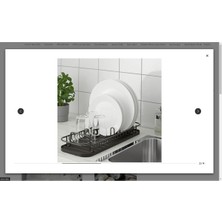 Feyza Design Lıllhavet Bulaşıklık, Şık Antrasit Renkli, Pratik ve Geniş Hacimli Tasarım