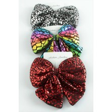 Renklime Leopar Desenli Fiyong Otomatik Toka 13 cm