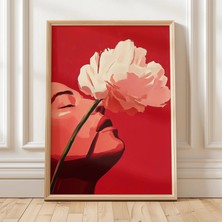Ninastore Canlı Çiçek Portresi, Etkileyici Fırça Darbeleriyle Cesur ve Kadınsı Bir Sanat Eseri; Çarpıcı Modern