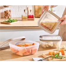 Cosiness Pratical 3 Lü Sızdırmaz Saklama Kabı 1,1 Lt+1,6 Lt+2,4 Lt