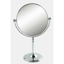 Renklime Yuvarlak Gümüş Renkli Masa Aynası 30 cm (3817)