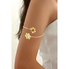 Renklime Gül Figürlü Üst Kol Pazu Bilekliği