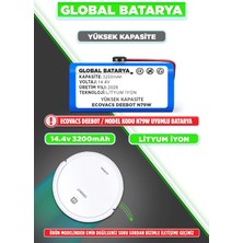 Global Batarya Ecovacs Deebot N79W Akıllı Robot Süpürge Batarya 14.4v 3200mAh Li-ion Pil (Yüksek Kapasite)
