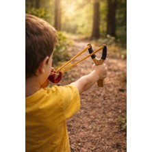 Seymen Bıçakçılık El Yapımı Ahşap Sapan | Dayanıklı ve Ergonomik | Hobi & Outdoor Kullanım