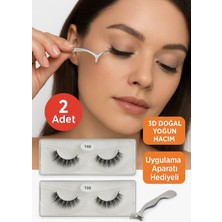 Seymen Bıçakçılık 2’li Manyetik Takma Kirpik Seti – 3D Doğal Yoğun Hacim – Uygulama Aparatı Hediyeli