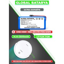 Global Batarya Ecovacs Deebot N79W Akıllı Robot Süpürge Bataryası 14.4V 3500MAH Li-Ion Pil (Ultra  Kapasite)
