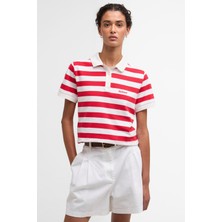Barbour Ashbourne Çizgili Polo Yaka RE16 Poppy Red Stripe