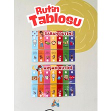 NORTH & PEAK North And Peak Sabah ve Akşam Rutini Tablosu (Cırt Cırtlı) (Paw Patrol Temalı)