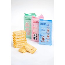 M&H Mini Islak Mendil 8'li Paket - Çanta ve Cep Boyu 64 Yaprak Hassas Temizlik İçin