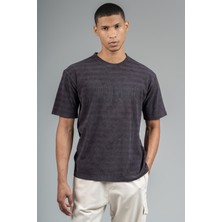 Maraton Comfort Erkek Bisiklet Yaka  Siyah T-shirt