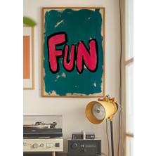 Ninastore Eğlenceli Tipografi Baskısı: 70'ler Retro Duvar Sanatı (Dijital Indirme)