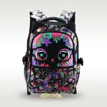 Smiggle - Sevimli Siyah Kedi Okul - Sırt Çantası