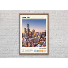 Ninastore Gerçek Fotoğraf/ Chicago Baskısı/ Chicago Duvar Sanatı/ Chicago Posteri/ Chicago Fotoğrafı/ Chicago