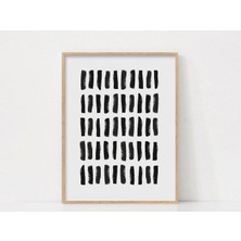 Ninastore Soyut Fırça Darbeleri Baskısı / Yazdırılabilir Duvar Sanatı / Modern Minimalist Duvar Dekoru / Iskan