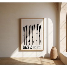 Ninastore Minimalist Caz Soyut Poster | Güzel Sanatlar Posteri